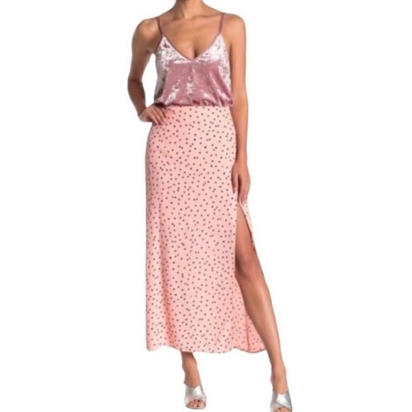 NWT Emory Park Polka Dot Slit Maxi Skirt - Size Small - Picture 1 of 12